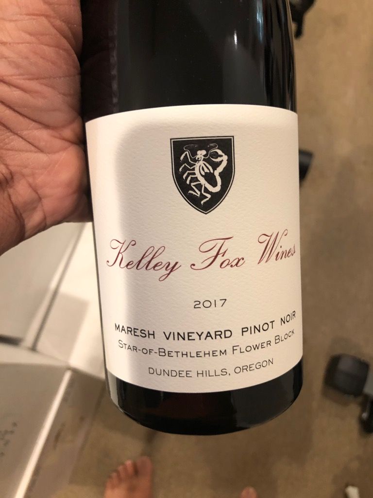 2017 Kelley Fox Wines Pinot Noir Maresh Vineyard Star of Bethlehem ...