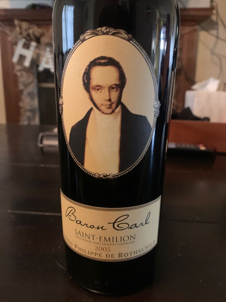 2005 Baron Philippe de Rothschild St. Émilion Baron Carl, France