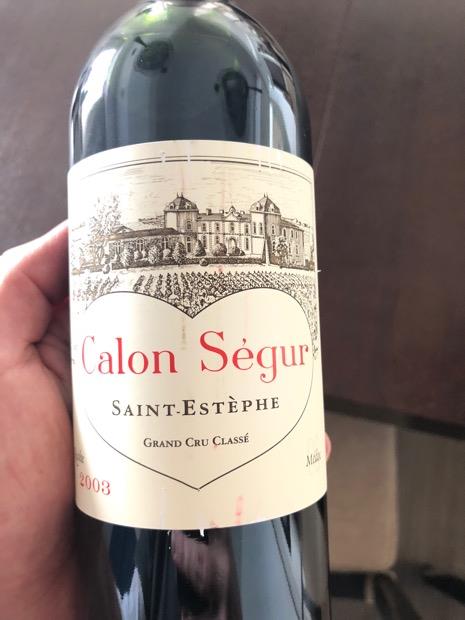 ワイン Chateau Calon Segur 2003 2003 Château Calon-Ségur - CellarTracker