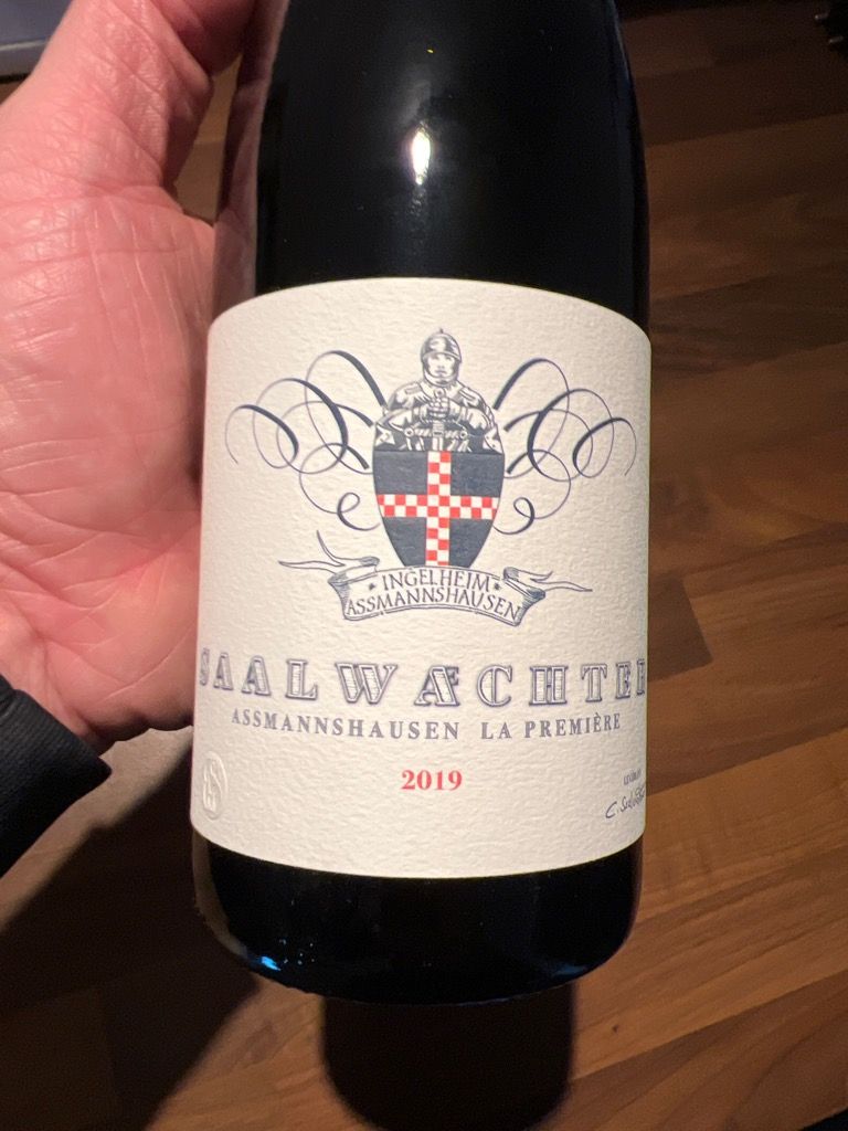 2019 Weingut Carsten Saalwächter Assmannshausen Pinot Noir La Première ...