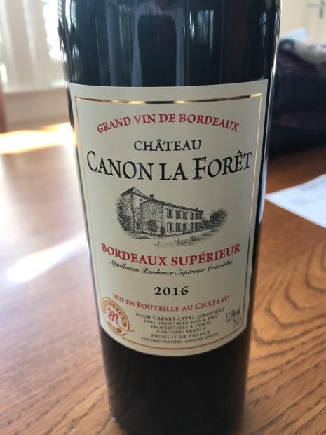 2000 Château Canon la Foret - CellarTracker