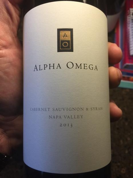 2013 Alpha Omega Cabernet Sauvignon Syrah CellarTracker