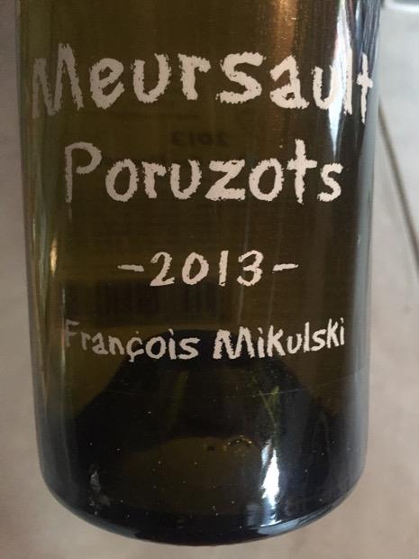 2013 Domaine François Mikulski Meursault 1er Cru Les Poruzots