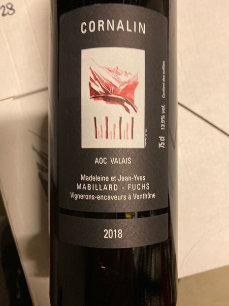 2022 Mabillard-Fuchs Cornalin, Switzerland, Valais - CellarTracker