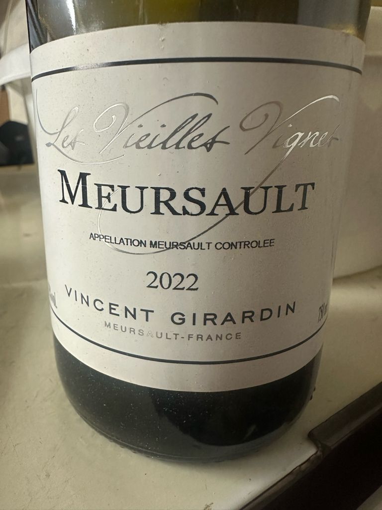 2022 Domaine / Maison Vincent Girardin Meursault Les Vieilles