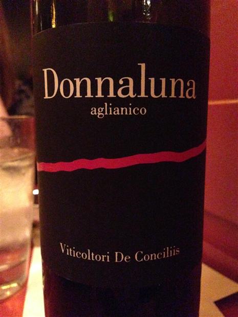 2011 Viticoltori De Conciliis Aglianico Donnaluna Paestum IGT, Italy ...