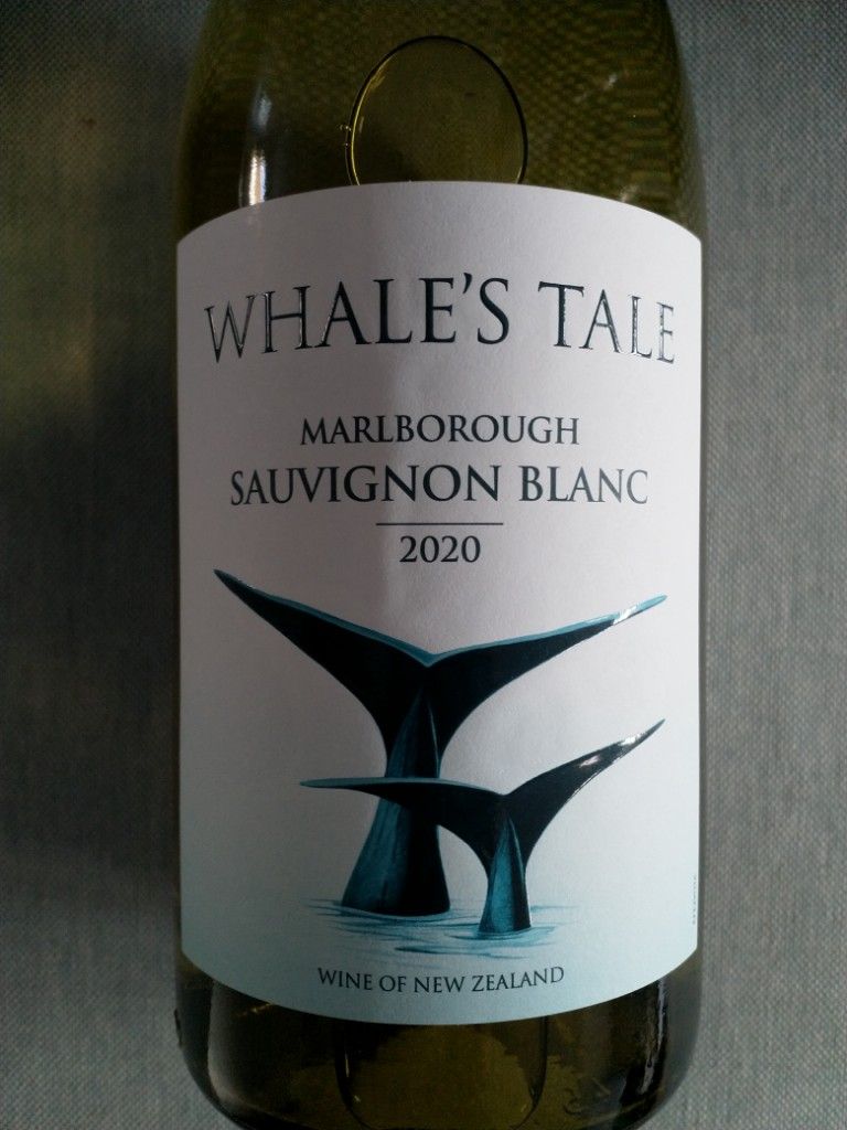 2020 Whales Tale Sauvignon Blanc, New Zealand, South Island, Marlborough CellarTracker