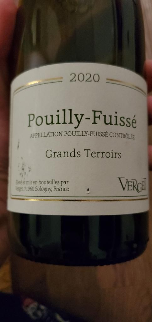 2021 Verget Pouilly-Fuissé Grands Terroirs Oubliés, France, Burgundy ...