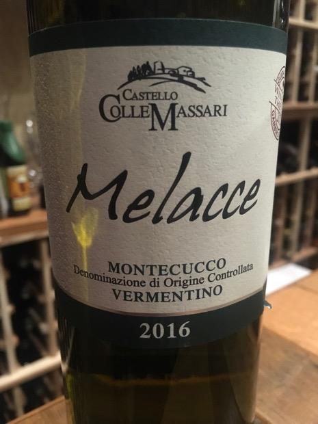 2016 Castello Colle Massari Vermentino Montecucco Melacce, Italy ...