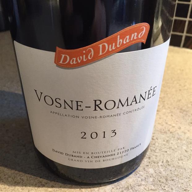 2013 David Duband Vosne-Romanée, France, Burgundy, Côte de Nuits, Vosne ...