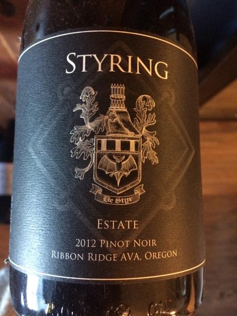 2012 Styring Vineyards Pinot Noir Estate, USA, Oregon, Willamette ...