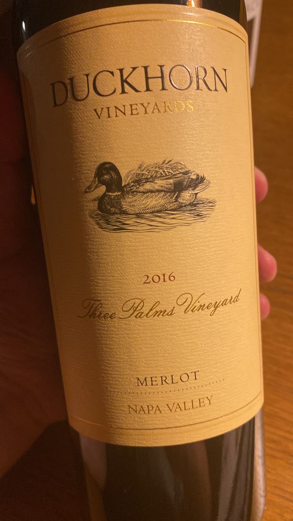 2018 Duckhorn Vineyards Merlot Three Palms Vineyard - CellarTracker