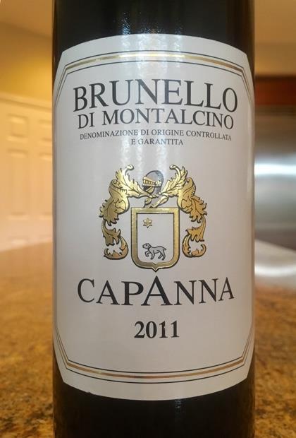 2011 Capanna Brunello di Montalcino, Italy, Tuscany, Montalcino ...