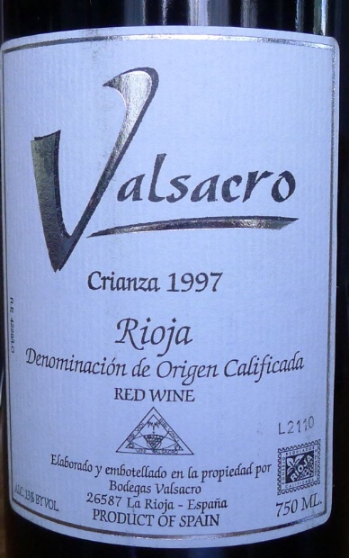 Vinsacro Rioja Dioro, 2015