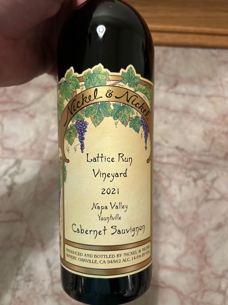 2021 Nickel & Nickel Sauvignon Lattice Run Vineyard, USA