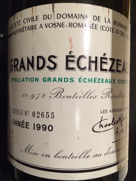 1990 Domaine de la Romanée-Conti Grands-Echezeaux - CellarTracker