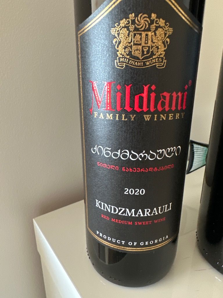 2020 Mildiani Kindzmarauli, Georgia, Kakheti, Kindzmarauli - CellarTracker