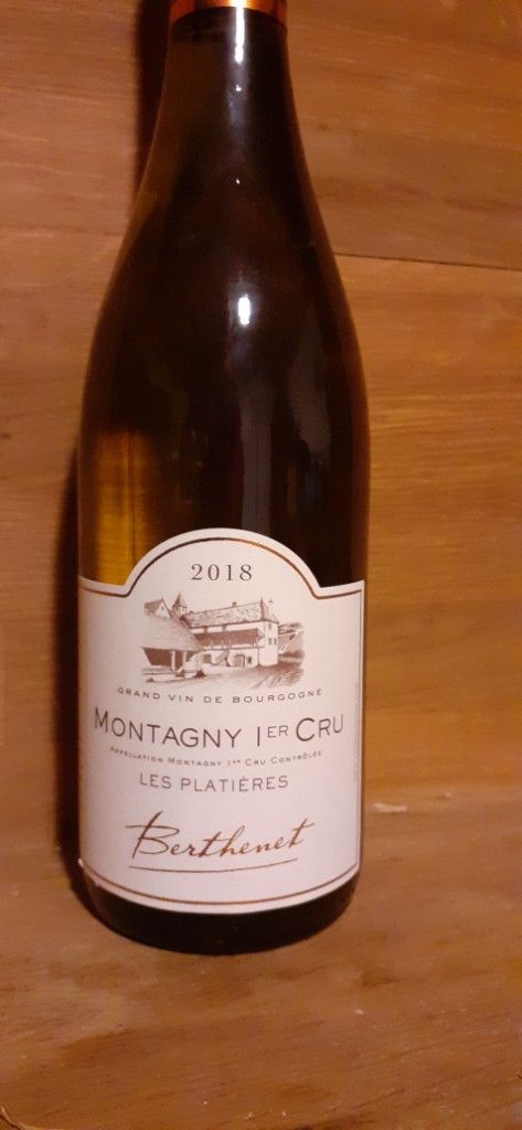 2018 Domaine Jean-Pierre Berthenet Montagny 1er Cru Les Platières Blanc ...