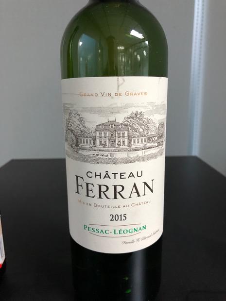 2015 Château Ferran Blanc, France, Bordeaux, Graves, Pessac-Léognan ...