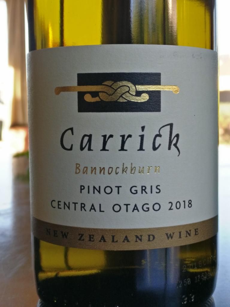 2018 Carrick Pinot Gris, New Zealand, South Island, Otago, Bannockburn ...
