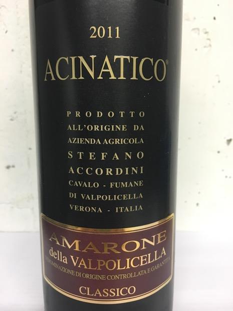 2011 Stefano Accordini Amarone della Valpolicella Classico Acinatico ...