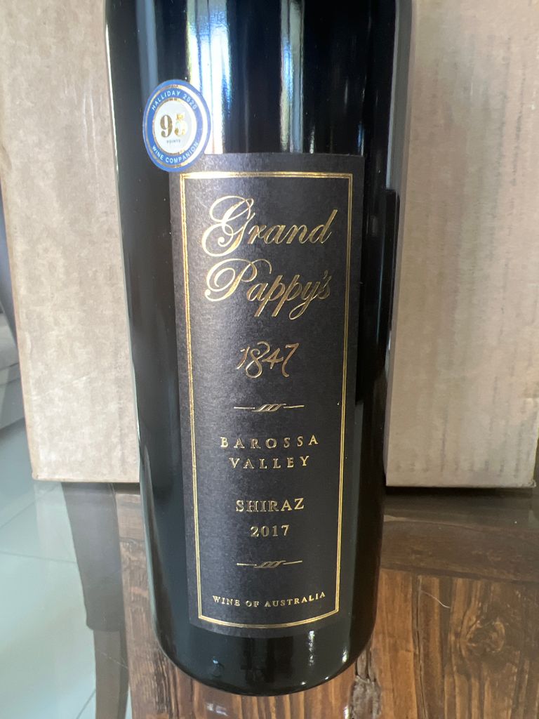 2017 Eighteen Forty Seven Winery Shiraz Grand Pappy's - CellarTracker