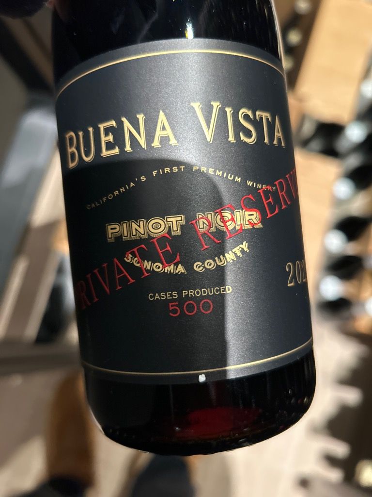 2021 Buena Vista Pinot Noir Private Reserve - CellarTracker