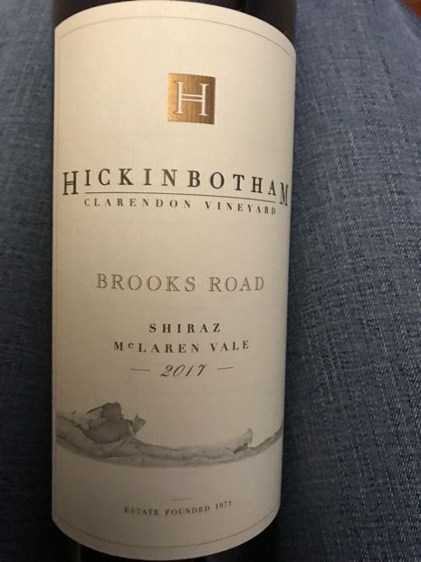 2017 Hickinbotham Shiraz Brooks Road, Australia, South Australia