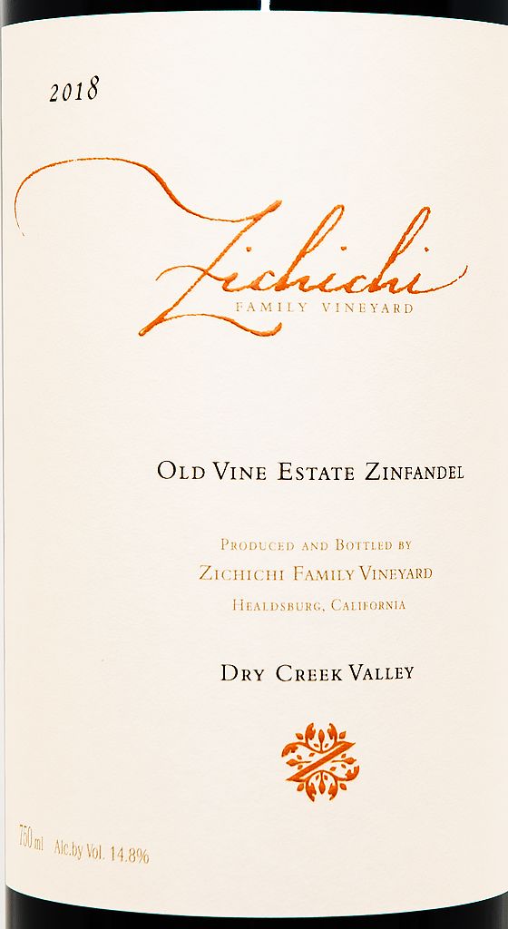 2023 Zichichi Family Vineyard Zinfandel Old Vine Estate
