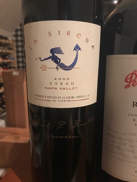 2000 La Sirena Syrah - CellarTracker