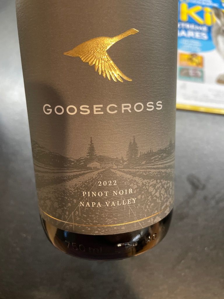 2022 Goosecross Cellars Pinot Noir, USA, California, Napa Valley CellarTracker