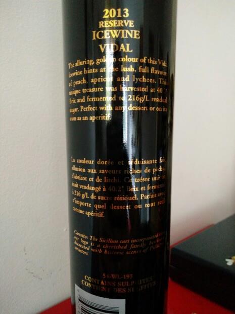 ワイン Pillitteri 2013 Reserve Icewine Vidal 2013 Pillitteri Estates Winery Vidal Icewine Reserve, Niagara-on