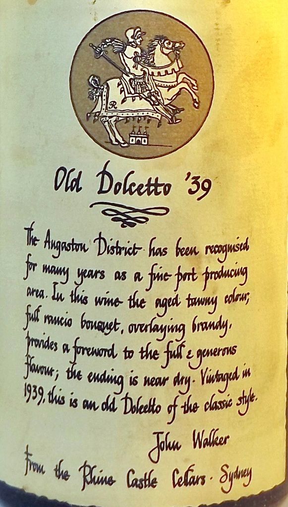 1939 Rhine Castle Dolcetto Vintage Port - CellarTracker