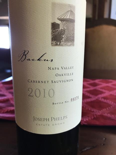 2011 Joseph Phelps Cabernet Sauvignon Backus Vineyard - CellarTracker