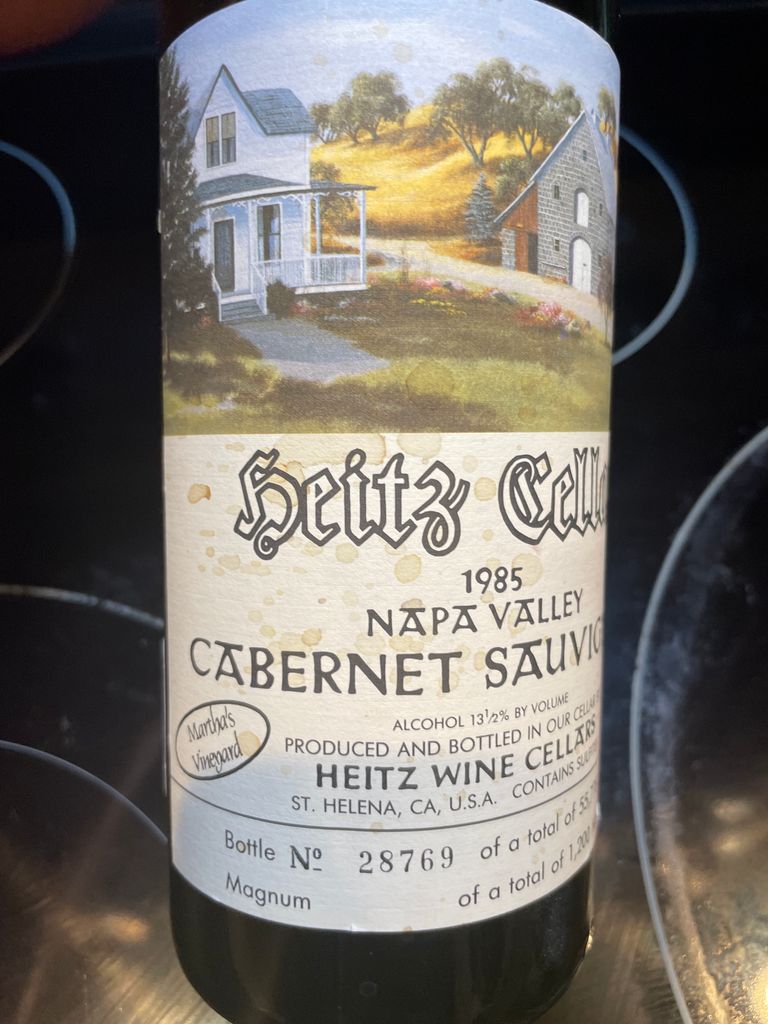 1985 Heitz Cellar Cabernet Sauvignon Martha's Vineyard - CellarTracker