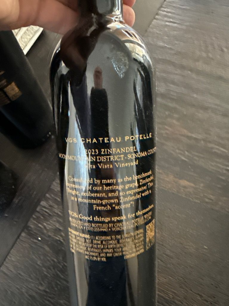 W1LD アドレナリンSS (サイズC / ロゴなし) 2019 Chateau Potelle Zinfandel VGS Alta Vista Vineyard Moon