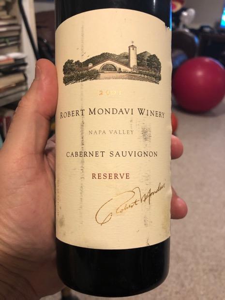 2001 Robert Mondavi Winery Cabernet Sauvignon Reserve - CellarTracker