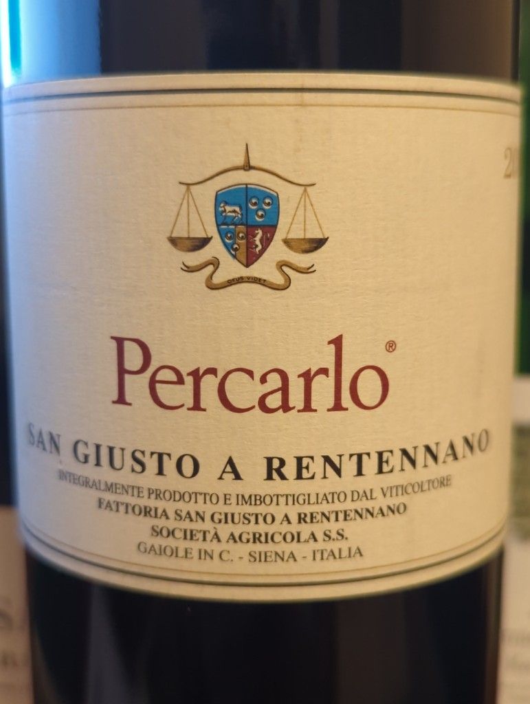 豪奢な 2007 IGT Toscana Percarlo Rentennano a Giusto San イタリア