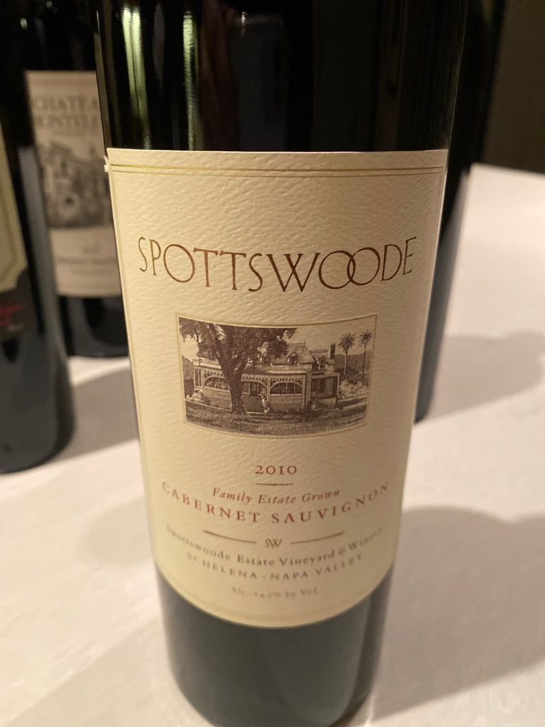 2010 Spottswoode Cabernet Sauvignon Estate - CellarTracker 2010 Spottswoode Cabernet Sauvignon Estate - CellarTracker