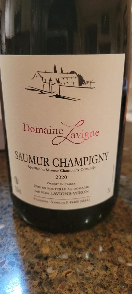 2020 Domaine Lavigne Saumur Champigny France Loire Valley Anjou 