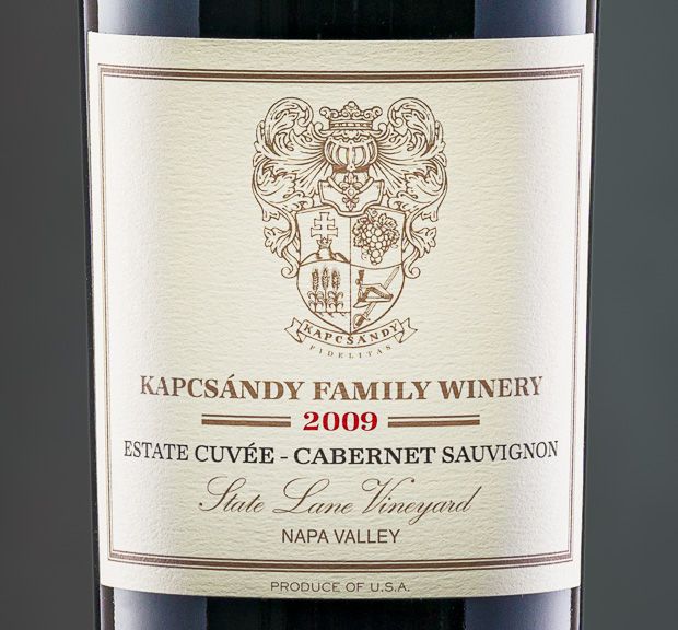 格安saleスタート ボ 2009 Kapcsándy Lane State Cuvée Estate Winery Family ワイン