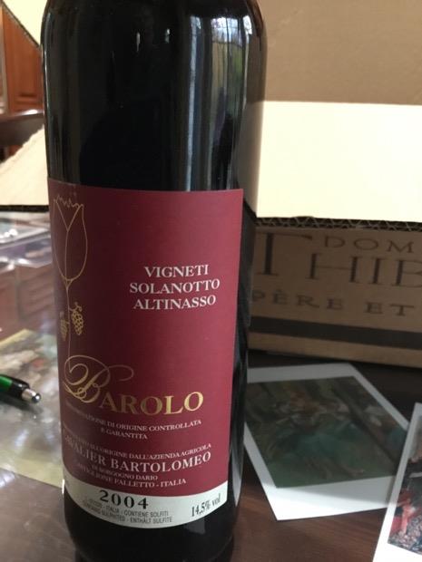 2016 Cavalier Bartolomeo Barolo Altenasso - CellarTracker