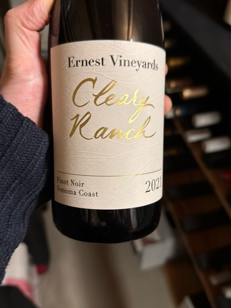 2021 Ernest Vineyards Pinot Noir Cleary Ranch, USA, California, Sonoma ...