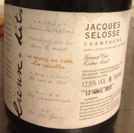 N.V. Jacques Selosse Champagne Grand Cru Lieux-dits Extra Brut Le