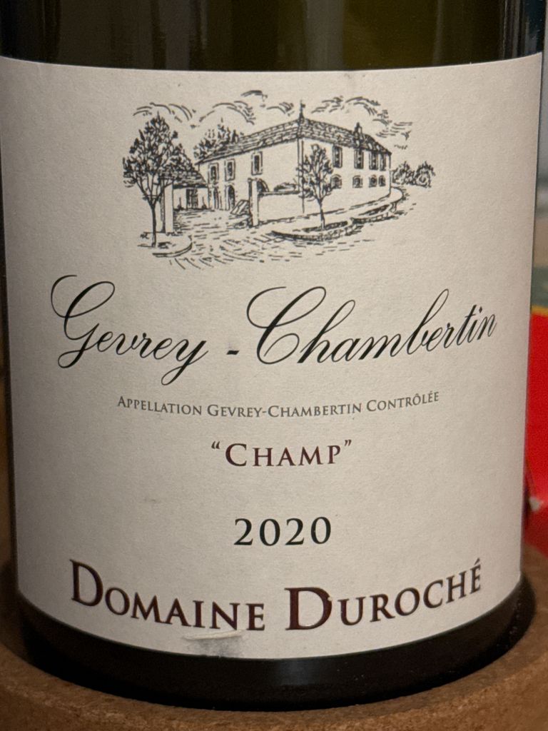 2020 Domaine Duroché Gevrey-Chambertin Champ - CellarTracker