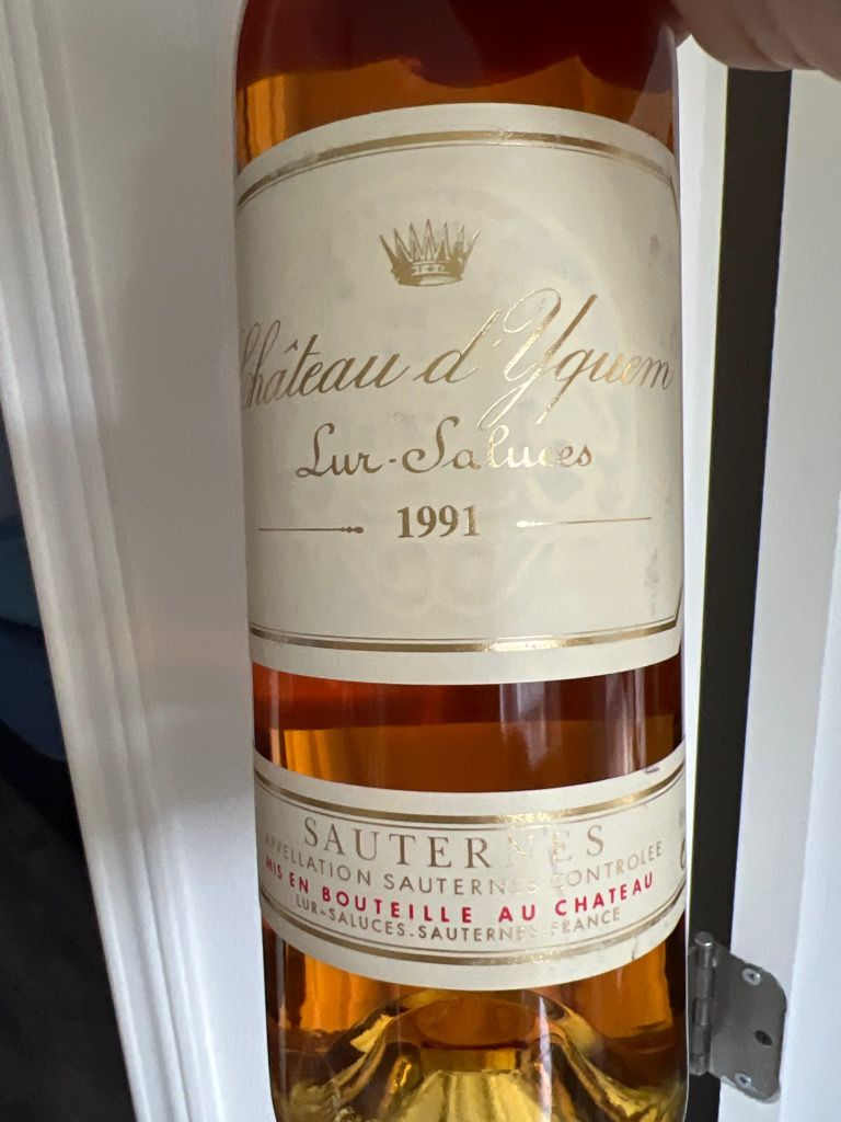 Château d'Yquem Sauternes 1991 1991 Château d'Yquem - CellarTracker