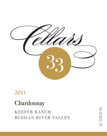 2011 Cellars 33 Chardonnay Keefer Ranch Vineyard, USA, California ...