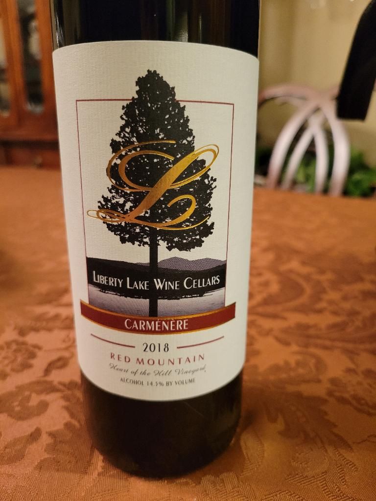 2019 Liberty Lake Wine Cellars Carménère Heart of The Hill Vineyard ...