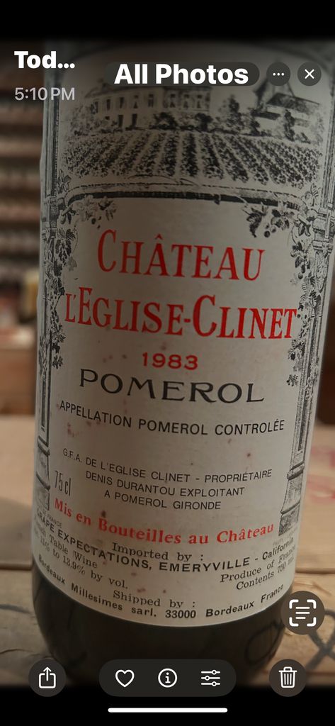 1983 Château L'Eglise-Clinet - CellarTracker