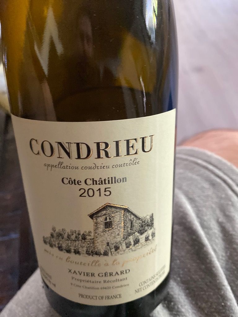 2014 Xavier Gerard Condrieu Côte Chatillon, France, Rhône, Northern